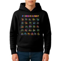 Cool Dinosaur Alphabet Back To School Kids Hoodie