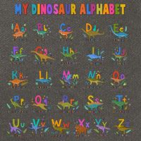 Cool Dinosaur Alphabet Back To School Cotton Canvas Backpack