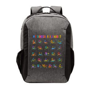 Cool Dinosaur Alphabet Back To School Vector Backpack