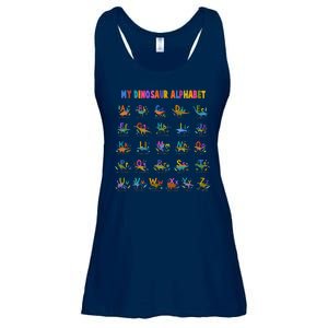 Cool Dinosaur Alphabet Back To School Ladies Essential Flowy Tank