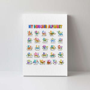 Cool Dinosaur Alphabet Back To School Canvas