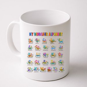 Cool Dinosaur Alphabet Back To School Coffee Mug