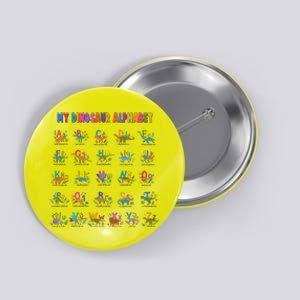 Cool Dinosaur Alphabet Back To School Button