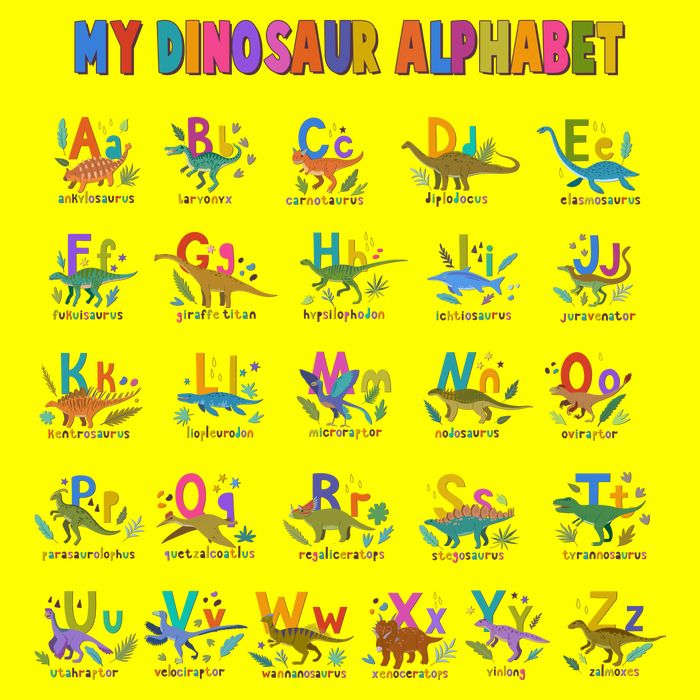Cool Dinosaur Alphabet Back To School Button