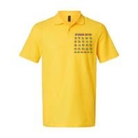 Cool Dinosaur Alphabet Back To School Softstyle Adult Sport Polo