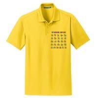 Cool Dinosaur Alphabet Back To School Dry Zone Grid Polo