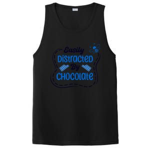 Cocolatier Distracted By Chocolate Ironic Quote Cute Gift PosiCharge Competitor Tank