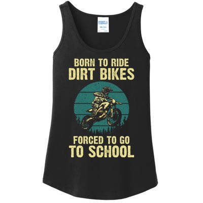 Cute Dirt Bike Art For Women Motorcycle Dirtbike Ladies Essential Tank