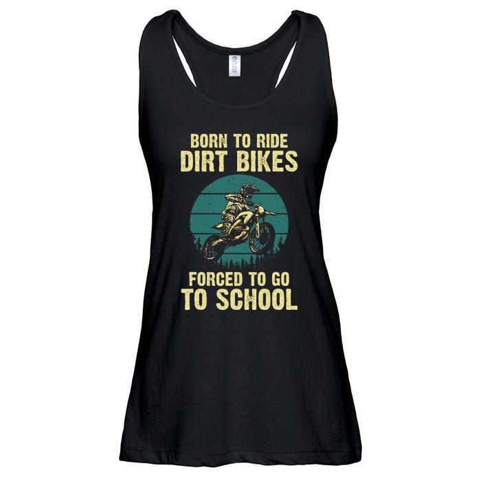 Cute Dirt Bike Art For Women Motorcycle Dirtbike Ladies Essential Flowy Tank