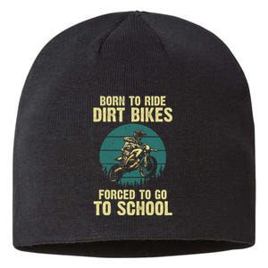 Cute Dirt Bike Art For Women Motorcycle Dirtbike Sustainable Beanie