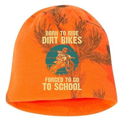 Cute Dirt Bike Art For Women Motorcycle Dirtbike Kati - Camo Knit Beanie