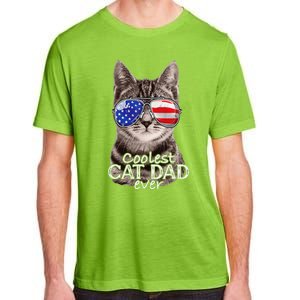 Cat Dad Best Cat Father Ever Fathers Day Christmas Cat Daddy Adult ChromaSoft Performance T-Shirt