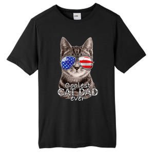 Cat Dad Best Cat Father Ever Fathers Day Christmas Cat Daddy Tall Fusion ChromaSoft Performance T-Shirt