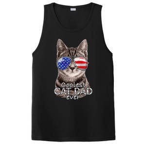 Cat Dad Best Cat Father Ever Fathers Day Christmas Cat Daddy PosiCharge Competitor Tank