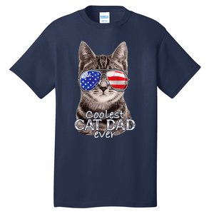 Cat Dad Best Cat Father Ever Fathers Day Christmas Cat Daddy Tall T-Shirt