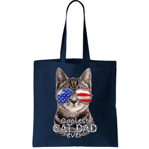 Cat Dad Best Cat Father Ever Fathers Day Christmas Cat Daddy Tote Bag