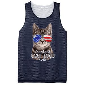 Cat Dad Best Cat Father Ever Fathers Day Christmas Cat Daddy Mesh Reversible Basketball Jersey Tank