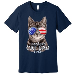 Cat Dad Best Cat Father Ever Fathers Day Christmas Cat Daddy Premium T-Shirt