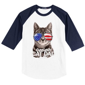 Cat Dad Best Cat Father Ever Fathers Day Christmas Cat Daddy Baseball Sleeve Shirt