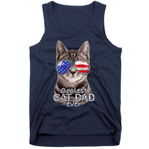 Cat Dad Best Cat Father Ever Fathers Day Christmas Cat Daddy Tank Top