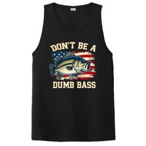 Classic DonT Be A Dumb Bass Funny Fishing Usa Flag PosiCharge Competitor Tank