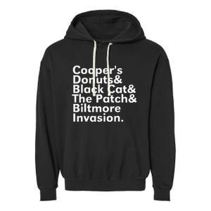 CooperS Donuts & Black Cat & The Patch Garment-Dyed Fleece Hoodie