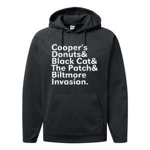 CooperS Donuts & Black Cat & The Patch Performance Fleece Hoodie