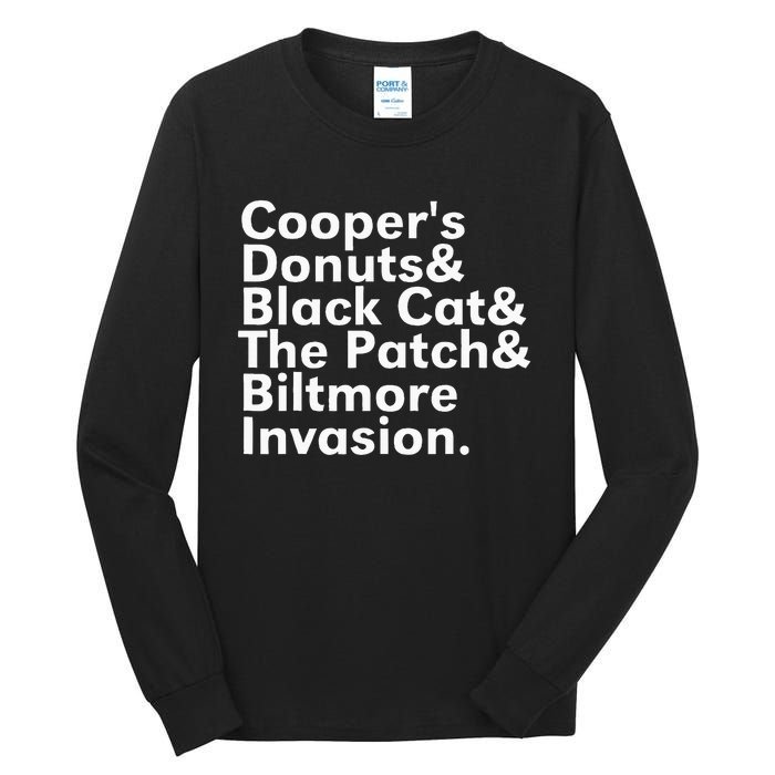 CooperS Donuts & Black Cat & The Patch Tall Long Sleeve T-Shirt