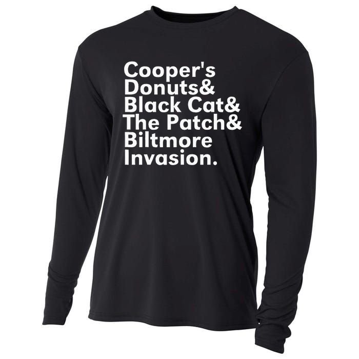 CooperS Donuts & Black Cat & The Patch Cooling Performance Long Sleeve Crew