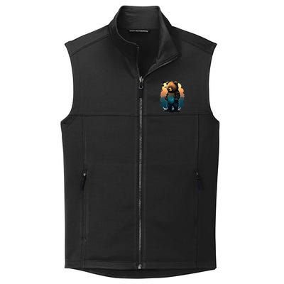 Cute Dressed Bear Daughter Wife Grandma  Collective Smooth Fleece Vest