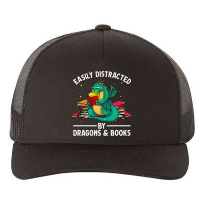 Cute Dragon Book Design For Dragon Book Lover Yupoong Adult 5-Panel Trucker Hat