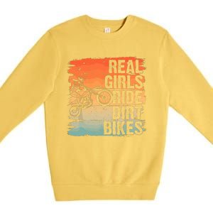 Cool Dirt Bike For Wo Girl Motocross Biker Racer Sport Premium Crewneck Sweatshirt