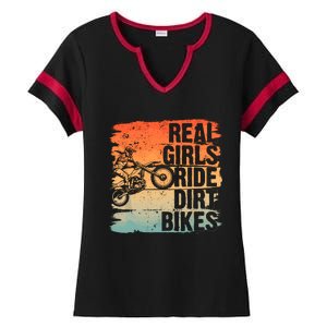 Cool Dirt Bike For Wo Girl Motocross Biker Racer Sport Ladies Halftime Notch Neck Tee