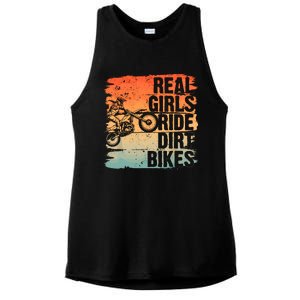 Cool Dirt Bike For Wo Girl Motocross Biker Racer Sport Ladies PosiCharge Tri-Blend Wicking Tank