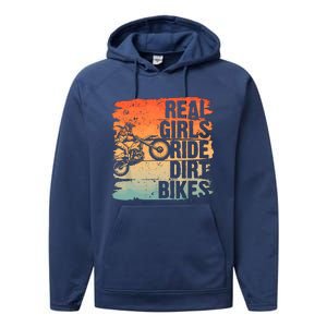 Cool Dirt Bike For Wo Girl Motocross Biker Racer Sport Performance Fleece Hoodie