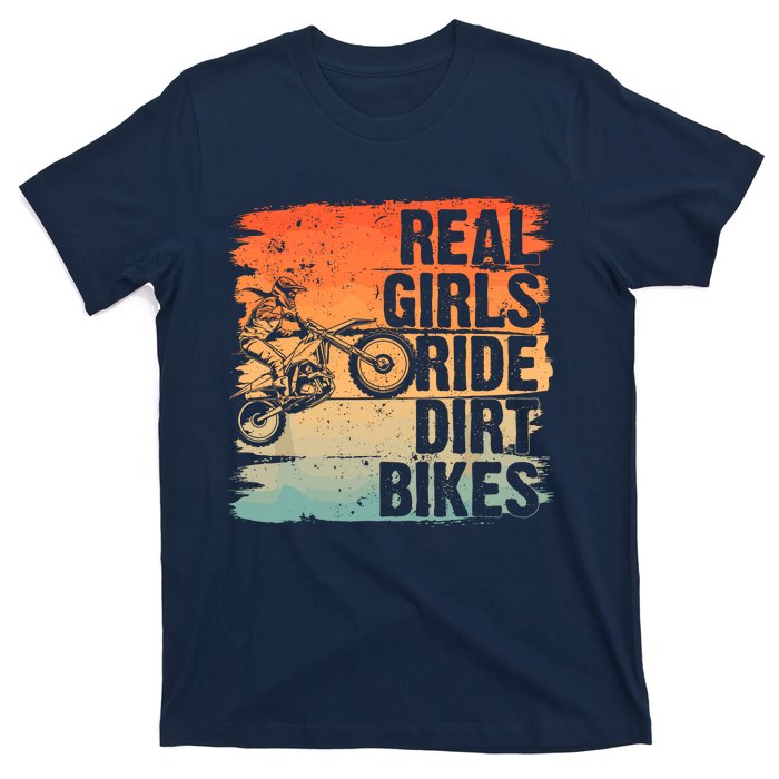 Cool Dirt Bike For Wo Girl Motocross Biker Racer Sport T-Shirt