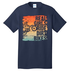 Cool Dirt Bike For Wo Girl Motocross Biker Racer Sport Tall T-Shirt