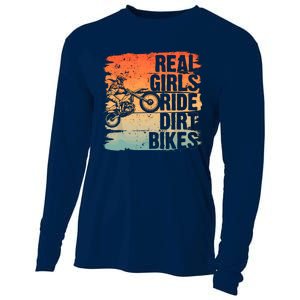 Cool Dirt Bike For Wo Girl Motocross Biker Racer Sport Cooling Performance Long Sleeve Crew