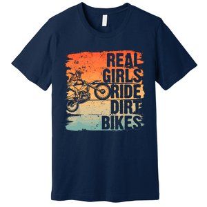 Cool Dirt Bike For Wo Girl Motocross Biker Racer Sport Premium T-Shirt