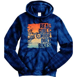 Cool Dirt Bike For Wo Girl Motocross Biker Racer Sport Tie Dye Hoodie