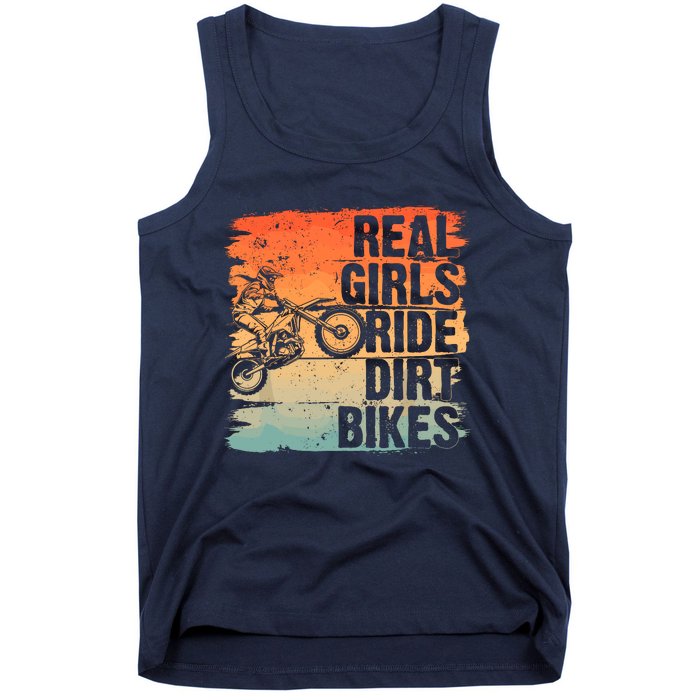 Cool Dirt Bike For Wo Girl Motocross Biker Racer Sport Tank Top