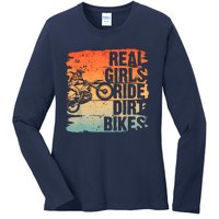 Cool Dirt Bike For Wo Girl Motocross Biker Racer Sport Ladies Long Sleeve Shirt