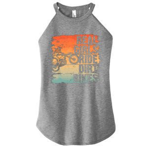 Cool Dirt Bike For Wo Girl Motocross Biker Racer Sport Women's Perfect Tri Rocker Tank