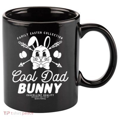Cool Dad Bunny Matching Family Outfit Easter Party Pajama Cool Gift 11oz C Handle Ceramic Mug