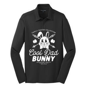 Cool Dad Bunny Matching Family Outfit Easter Party Pajama Cool Gift Silk Touch Performance Long Sleeve Polo