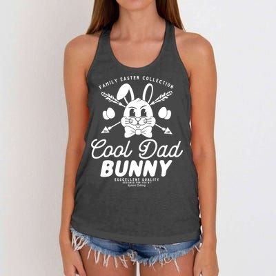 Cool Dad Bunny Matching Family Outfit Easter Party Pajama Cool Gift Women's Knotted Racerback Tank