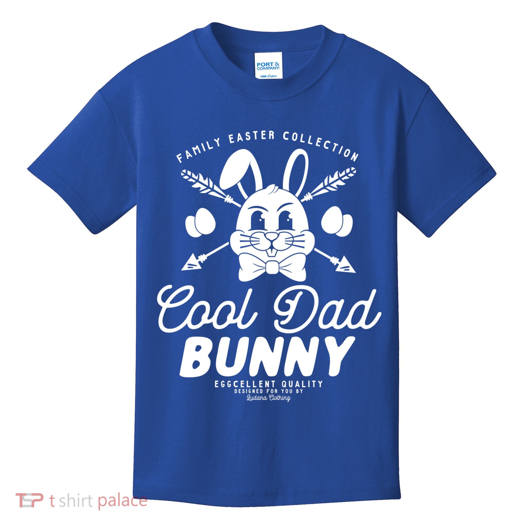 Cool Dad Bunny Matching Family Outfit Easter Party Pajama Cool Gift Kids T-Shirt