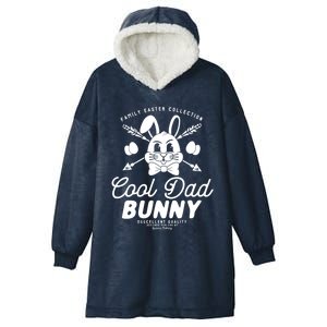 Cool Dad Bunny Matching Family Outfit Easter Party Pajama Cool Gift Hooded Wearable Blanket