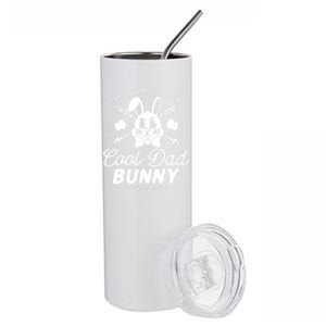 Cool Dad Bunny Matching Family Outfit Easter Party Pajama Cool Gift Stainless Steel Tumbler