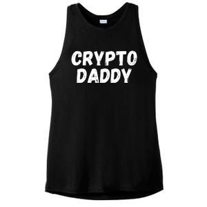 Crypto Daddy, Bitcoin Dad, Plan B, HODL Bitcoin, Blockchain Dad Ladies PosiCharge Tri-Blend Wicking Tank